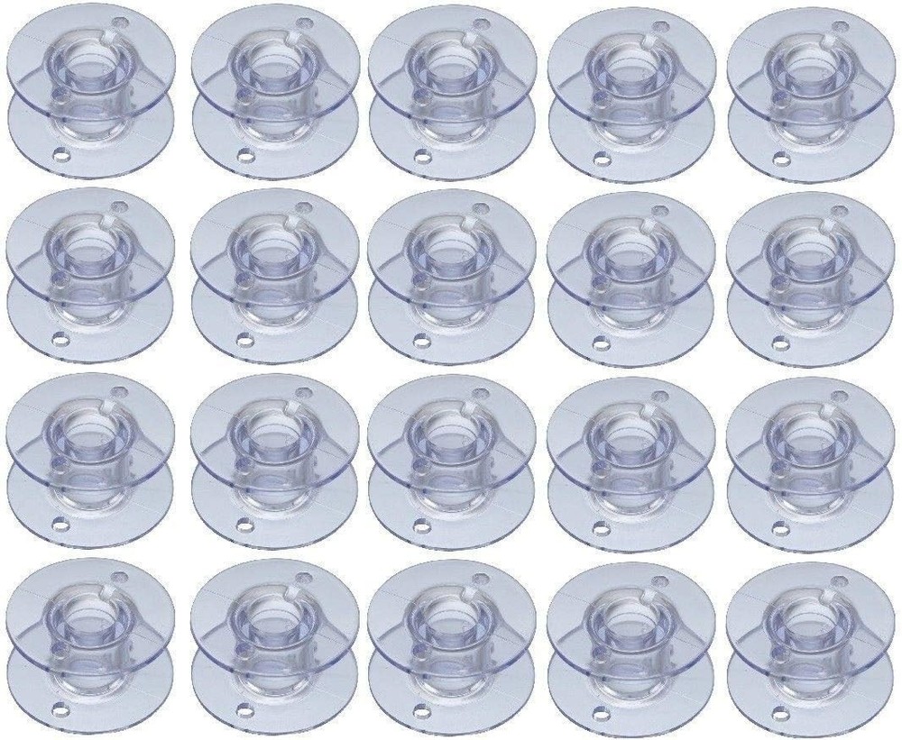 Size 20 Plastic Bobbins for Singer Heavy Duty Models - Efficient Sewing Solution