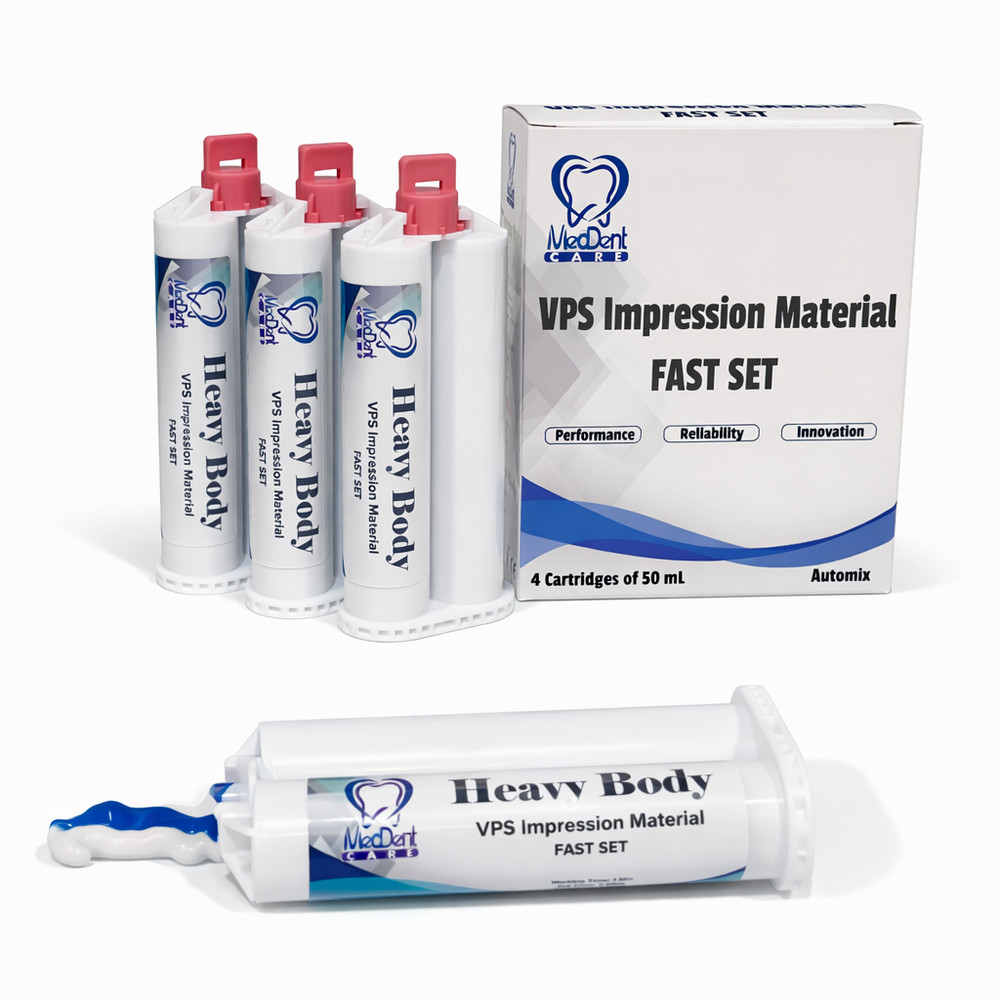 Dental VPS Impression Material Fast Set 4x50ml Heavy / Light / Bite Registration