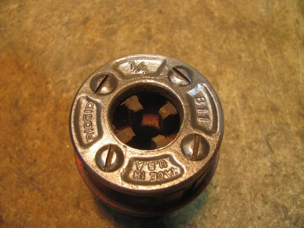 Ridgid 00R 1/4" Drop Die Head Ratchet Hand Pipe Threader