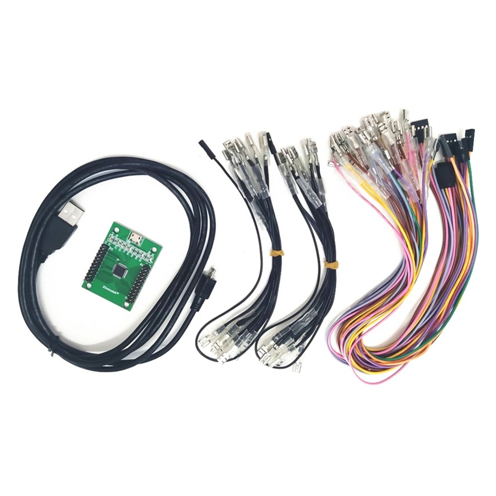 Arcade Encoder to USB Controller 187 Wiring 2 Players DIY Kit For Mame PC PS3 A