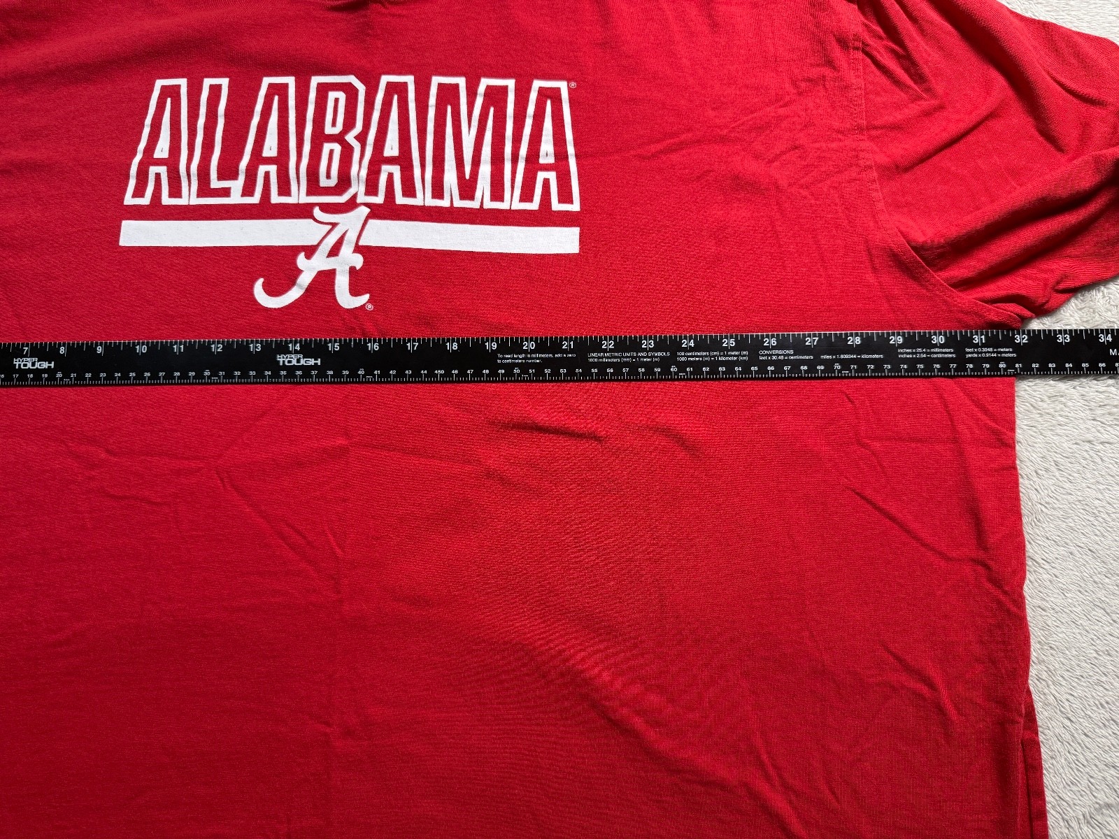 Alabama Crimson Tide T-Shirt Mens Varsity Red Short Sleeve - 4XLT 276