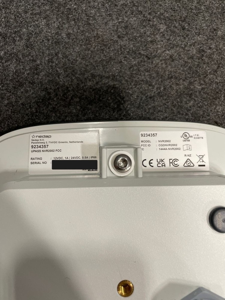 NEDAP 9234357 UHF uPASS Go RFID Reader, Gray, Including Mount Set