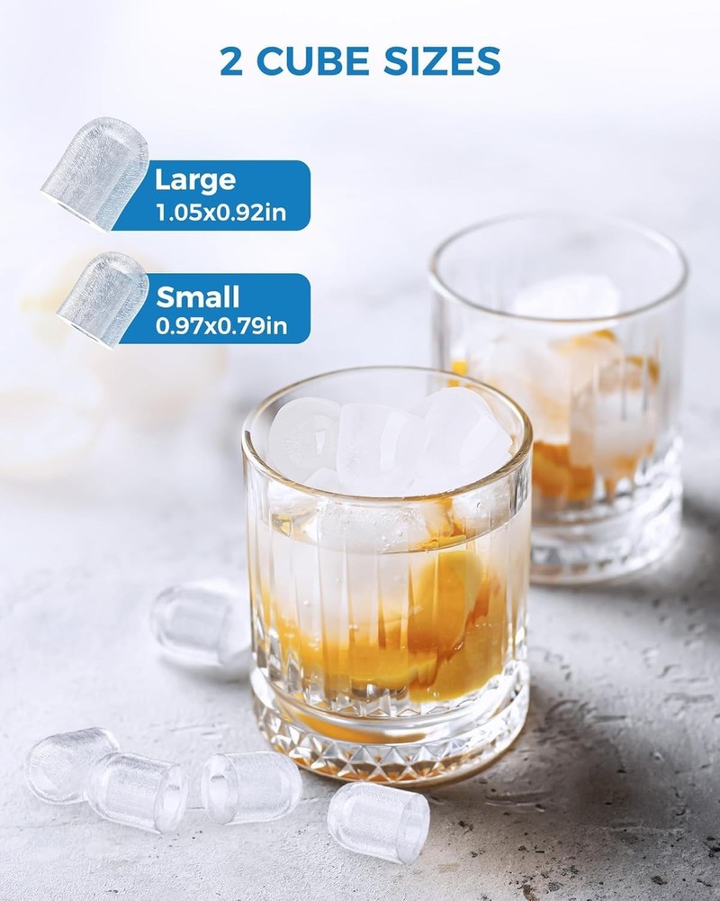 Countertop Ice Maker Portable Ice Machine with Handle,Self-Cleaning Ice Maker...