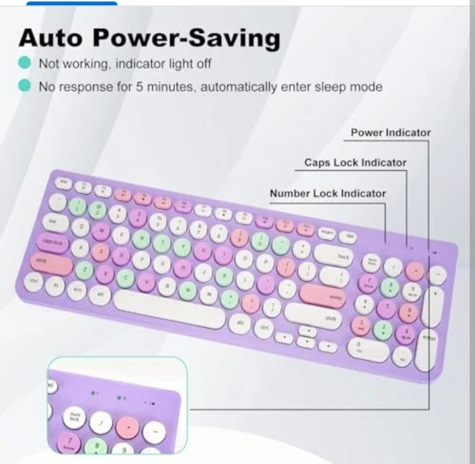 2.4G Wireless Connection Plug and Play Wireless Keyboard and Mouse Combo