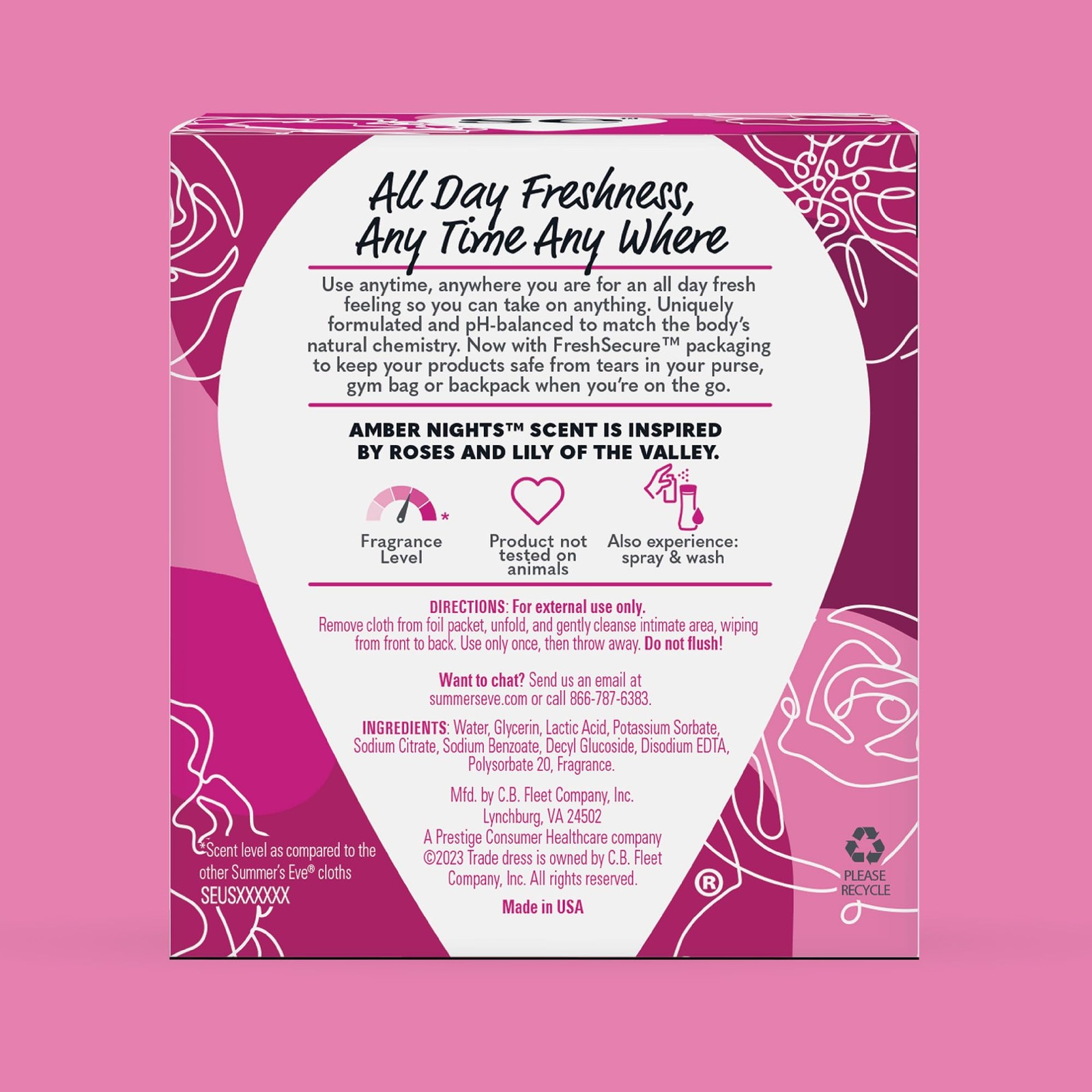 Summers Eve Amber Nights Feminine Wipes, with Gentle pH-Balanced Formula
