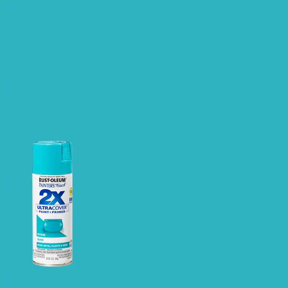 12 Oz. Gloss Seaside General Purpose Spray Paint (6-Pack)