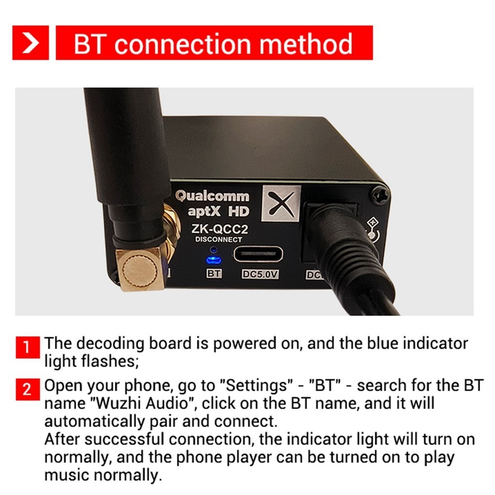 QCC5125 Isolated Lossless Bluetooth Decoder Receiver - Preve9439