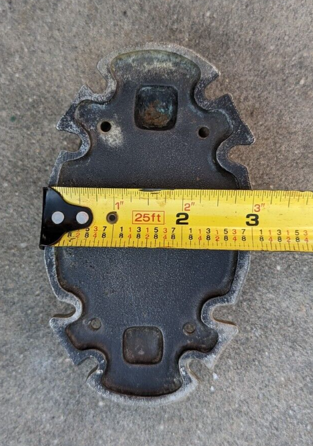 Oval Shaped Door Knocker Metal 5.5" H