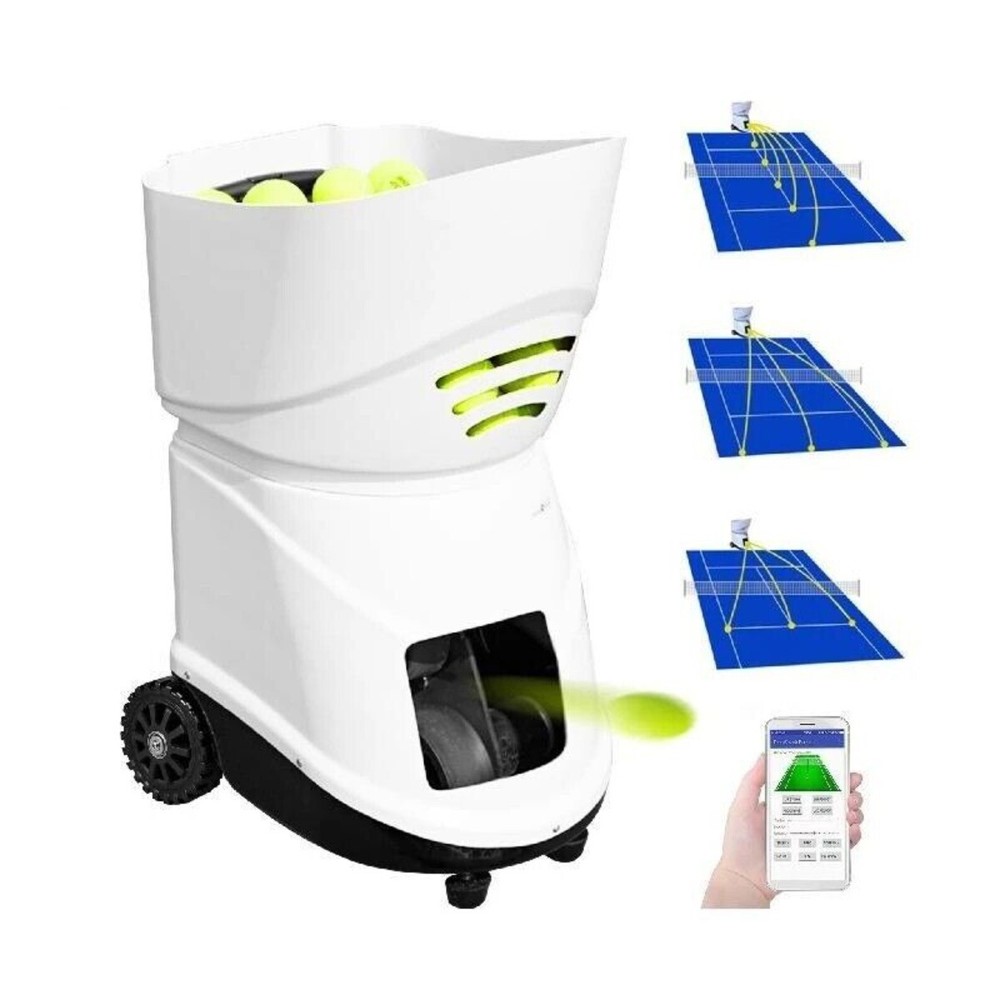 Tennis Automatic Serve Machine Portable Tenni Training Machine APP Control Count