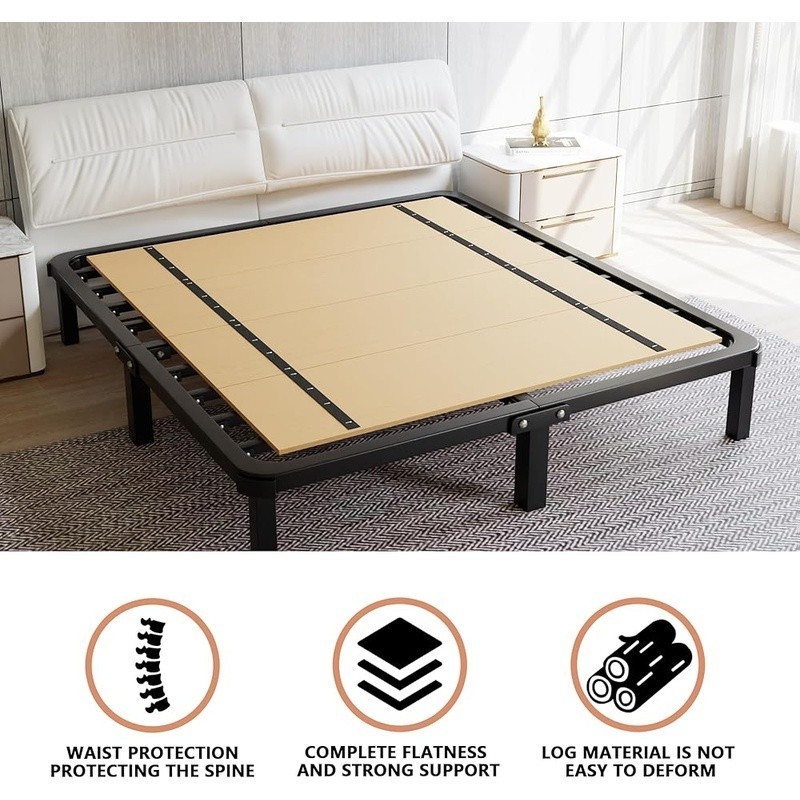 Full Bunkie Board Under Mattress Support Foldable Lightweight Bed Solution Full