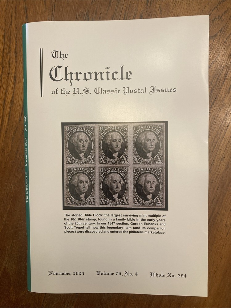 The Chronicle of US Classic Postal Issues 2024 Full year