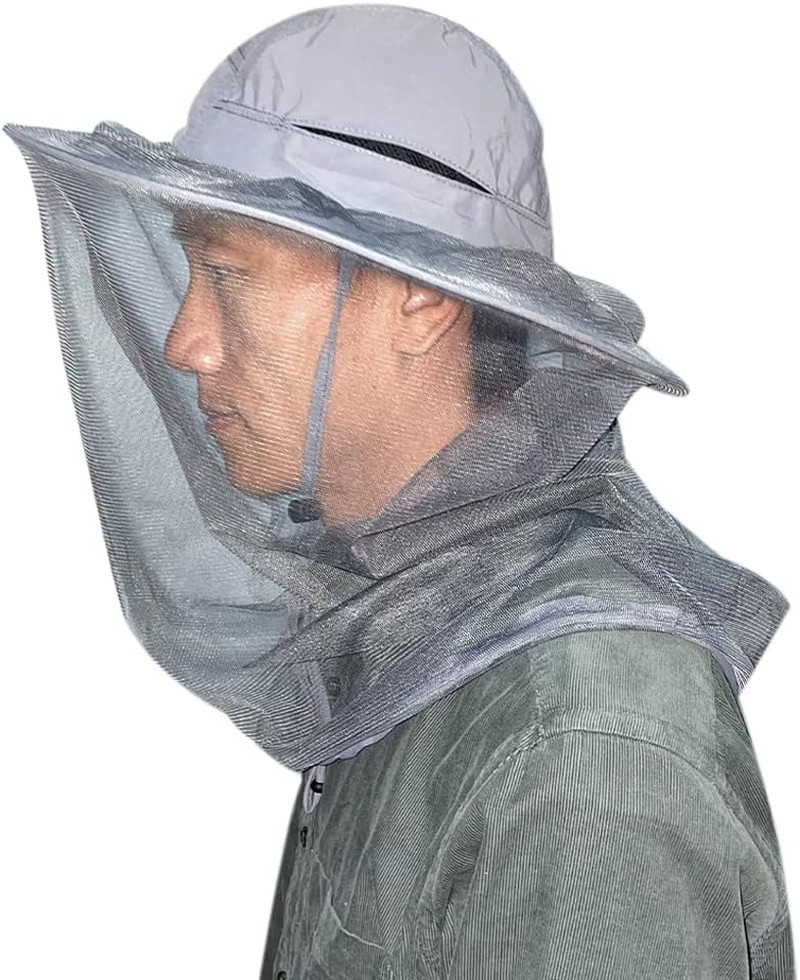 Head Net Hat Beekeeping Beekeeper Bee Veil Hat Hunting Netting Mesh Hood Cap Bee
