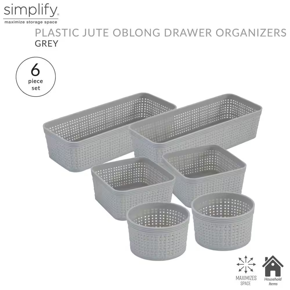 6-Pack Organizing Set in Grey