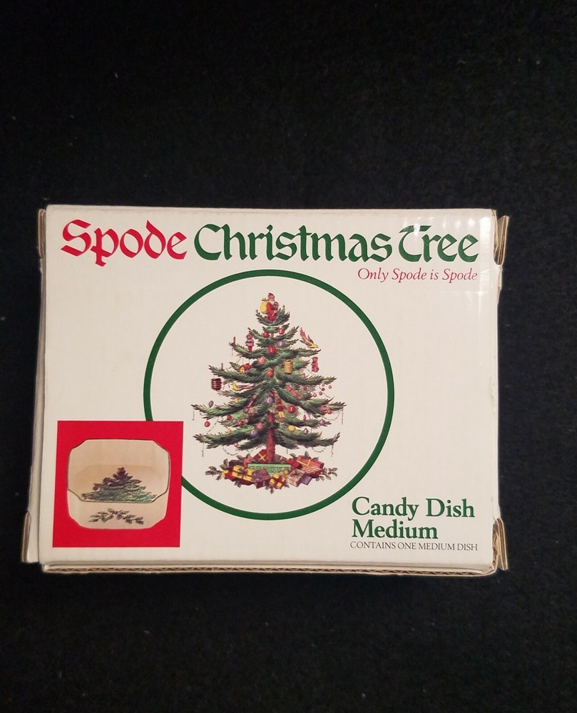 Spode Christmas Tree Medium Candy Dish Made In England