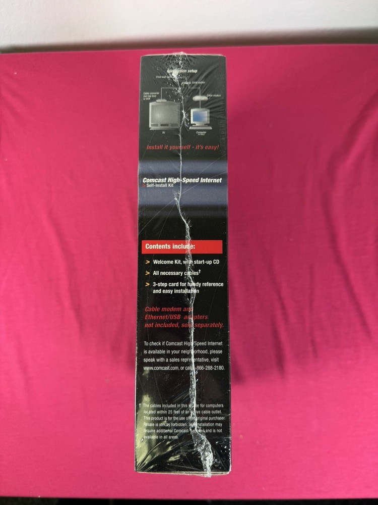 COMCAST HIGH SPEED INTERNET Self Install Kit SEALED BOX NEW SEALED