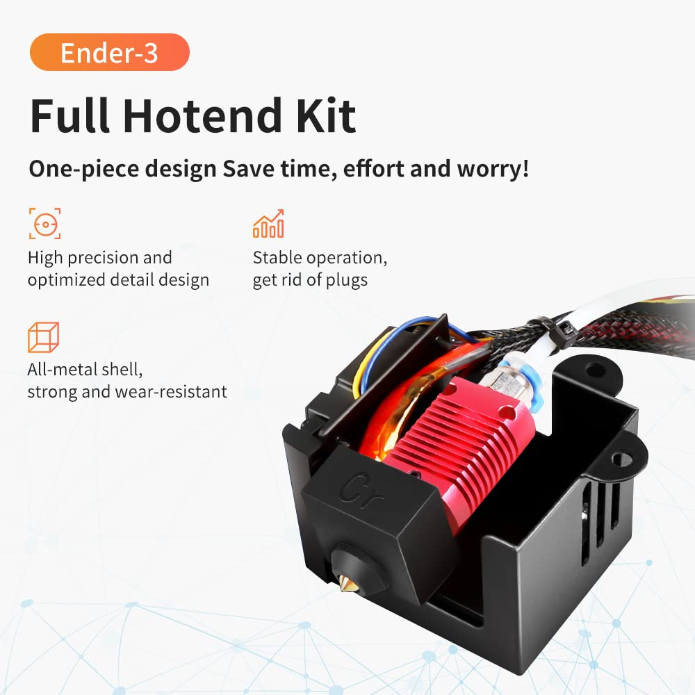 Original Ender 3 Full Assembled Hotend Set, Replacement Full Assemble Hotend Kit