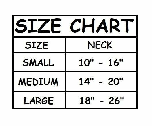 Martingale Dog Collars Adjustable Nylon Choke No Pull Training Pick Color & Size