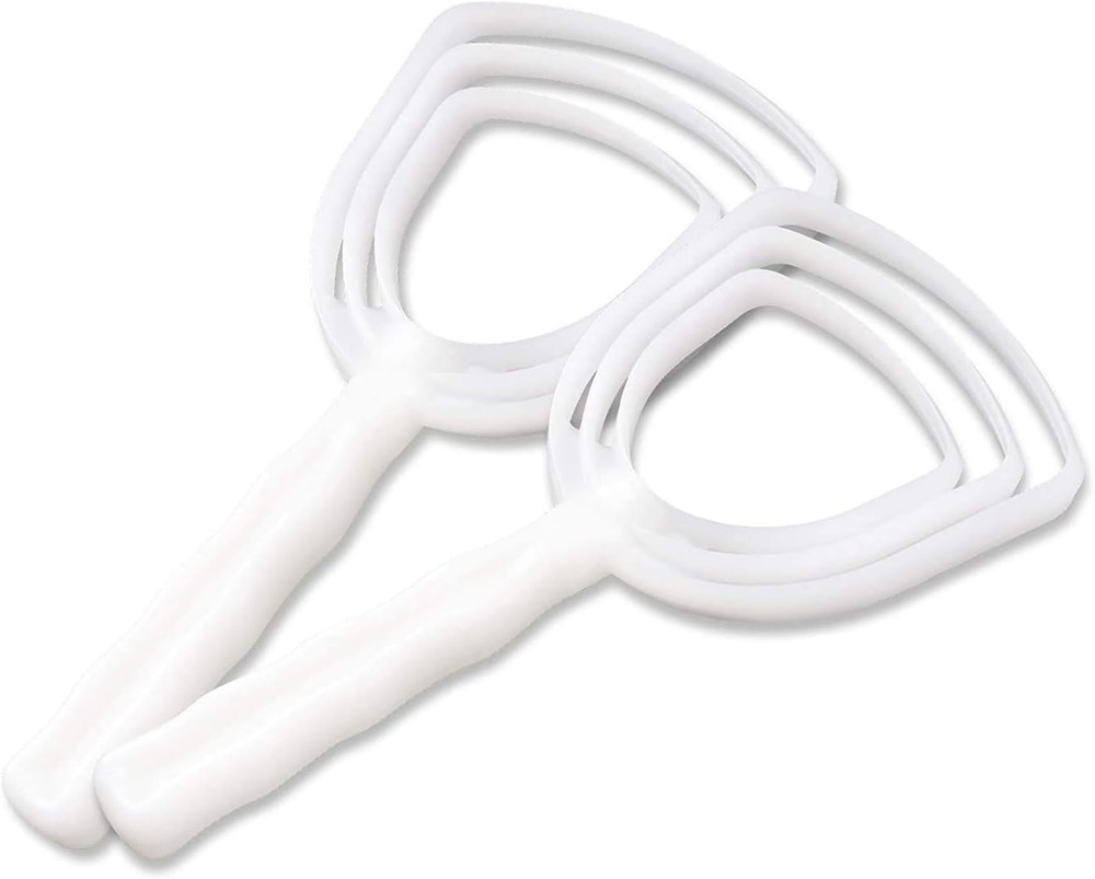 BOLEX Professional Bone Dust Scraper, Square Meat Scraper,White Poly Scraper Bon