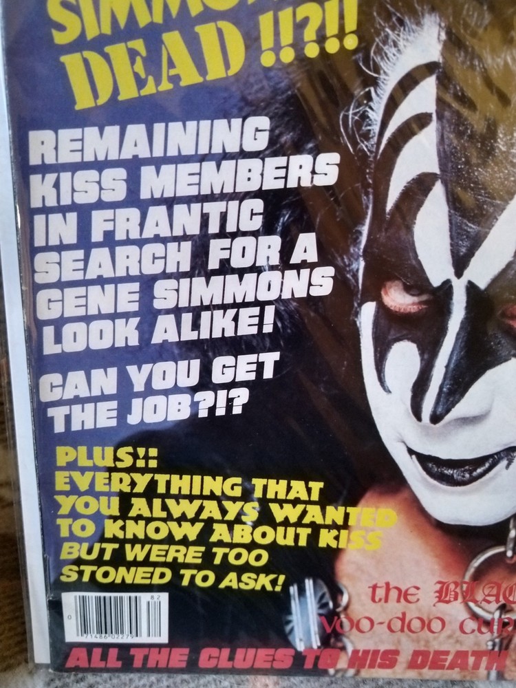 Punk Rock Magazine Summer 1978 KISS Special. Magazine