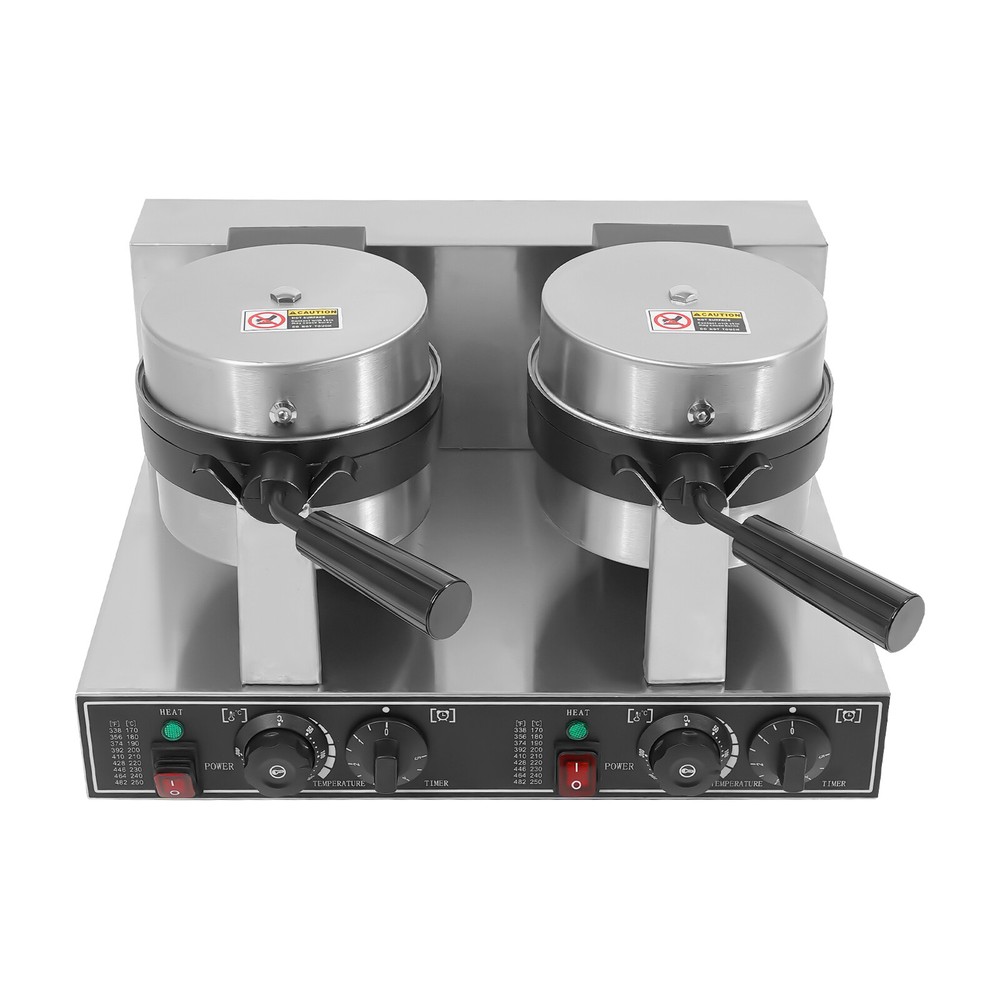 Double Head Waffle Maker Electric Digital Muffin Baker Waffle Making Machine NEW