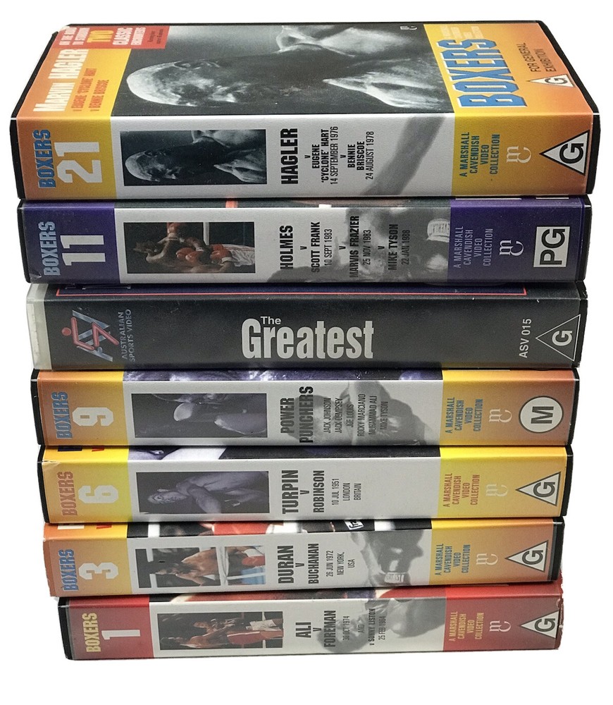Boxers VHS Video Cassettes X 7