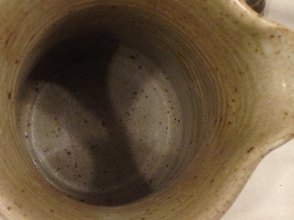 Vintage Studio Art Pottery Handcrafted Pitcher Cups Candle Holder Signed