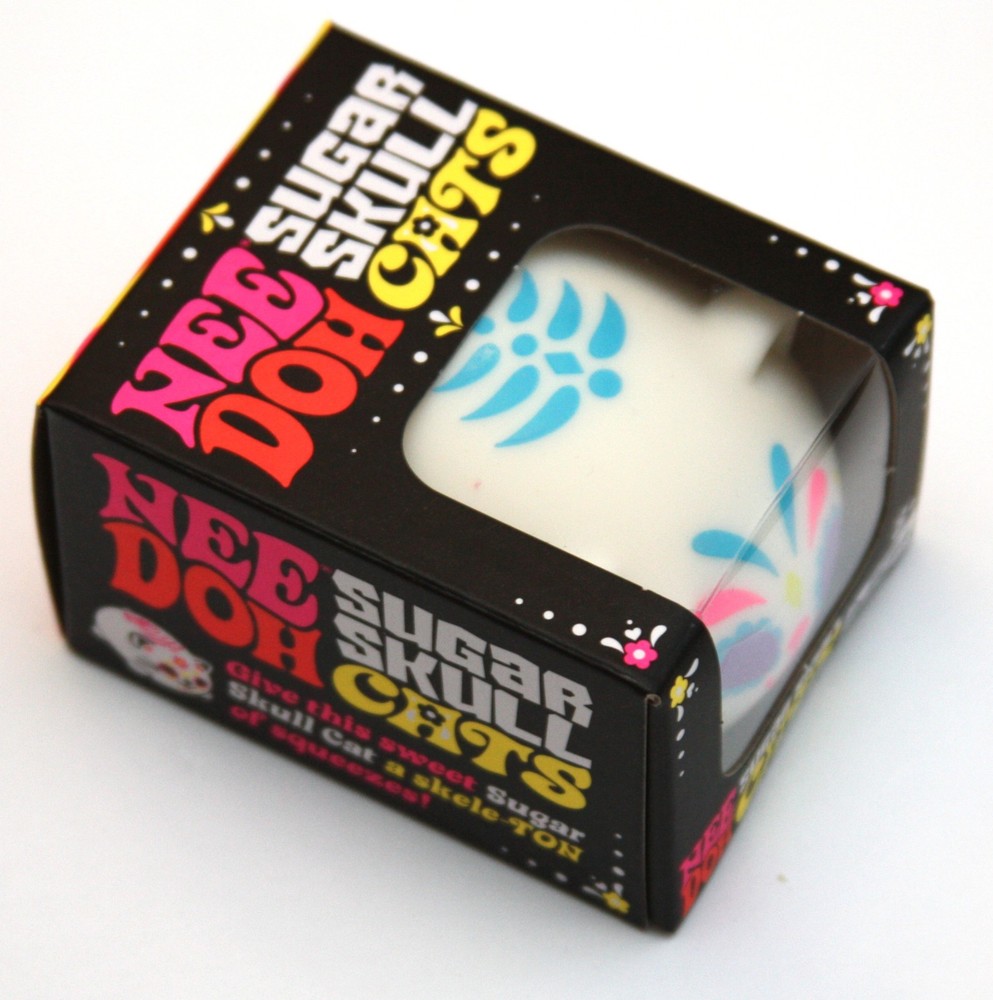 NEEDOH SUGAR SKULL CAT Glow in the Dark Squish (NEW)