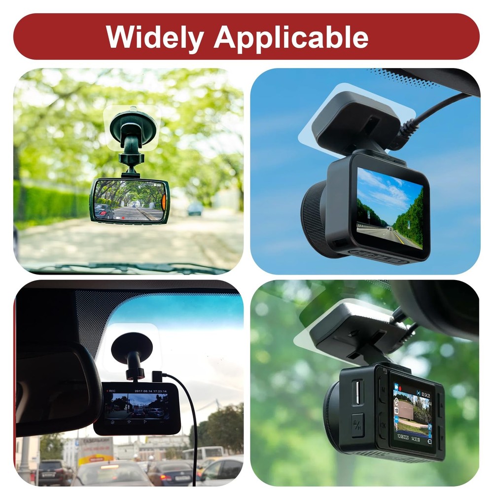 Electrostatic Sticker Mounting Dash Cam 20 PCS Double-Sided Adhesive Pad Elec...