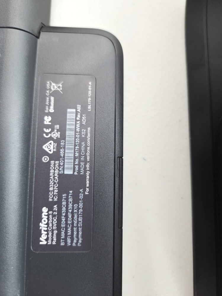 Verifone Carbon 8 POS Reader