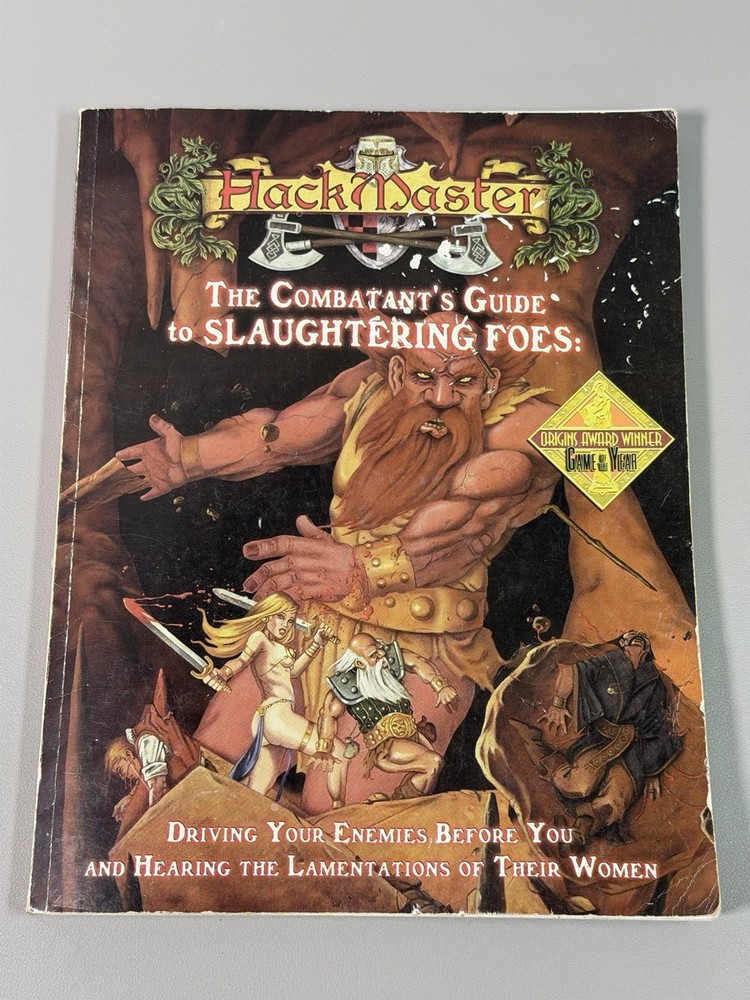 HackMaster The Combatant's Guide to Slaughtering Foes Sourcebook D&D First Print