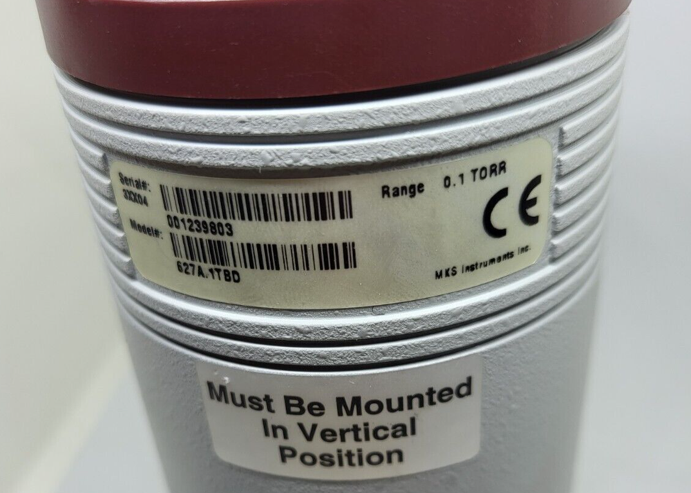 MKS 627A1TBD 0.1Torr BARATRON capacitance manometer (br6.3b7)
