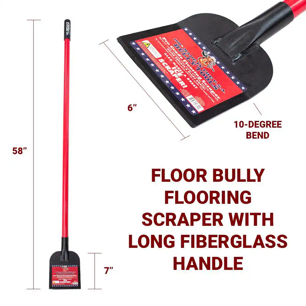 Floor Bully 6 in. Flooring Scraper, Strong and Durable