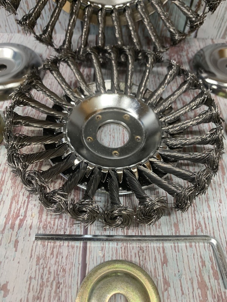 8 Inch Derusting Weeding Wheel Twisted Wire