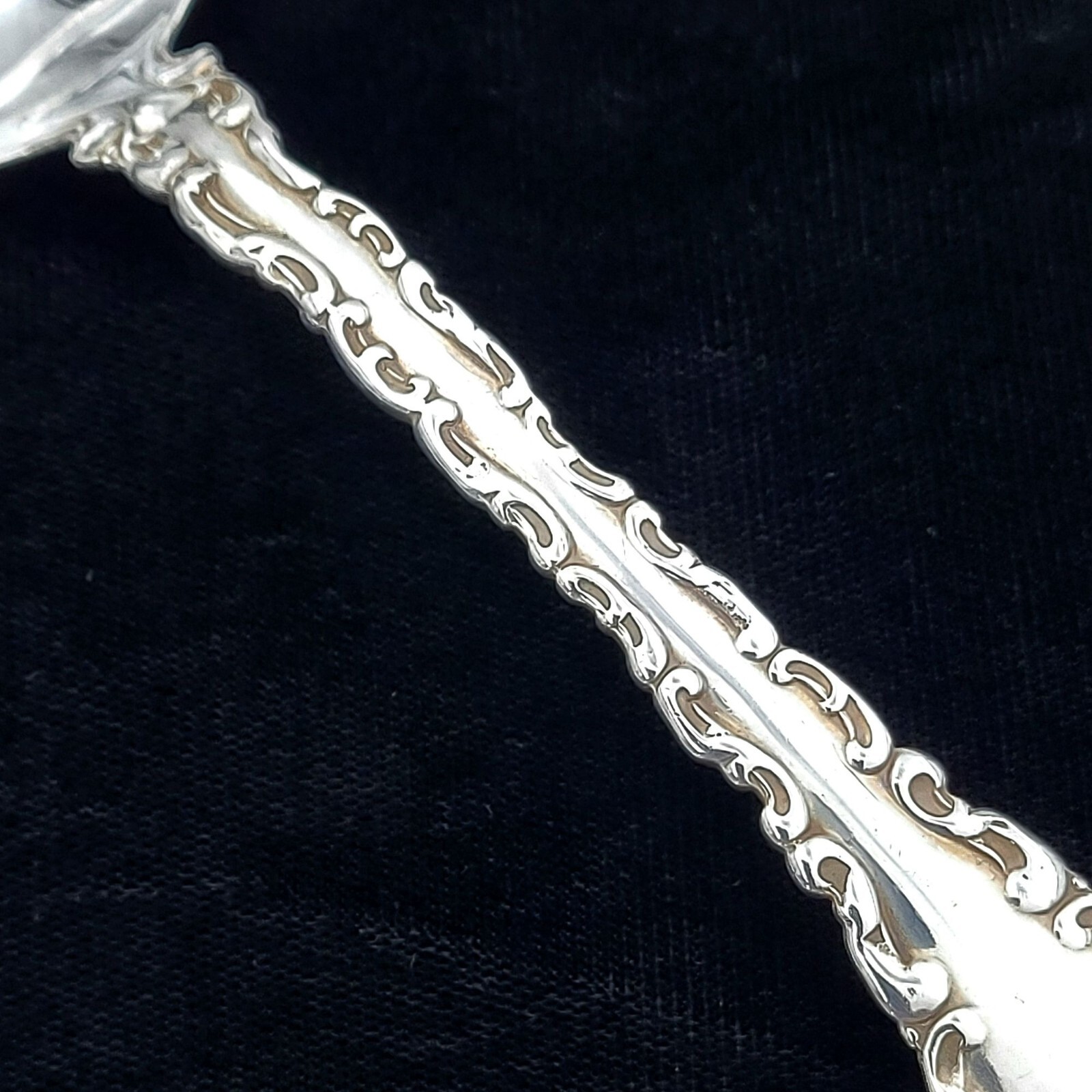 Whiting Louis XV Sterling Silver Tablespoon/Serving Spoon 8 1/8" w/ Monogram