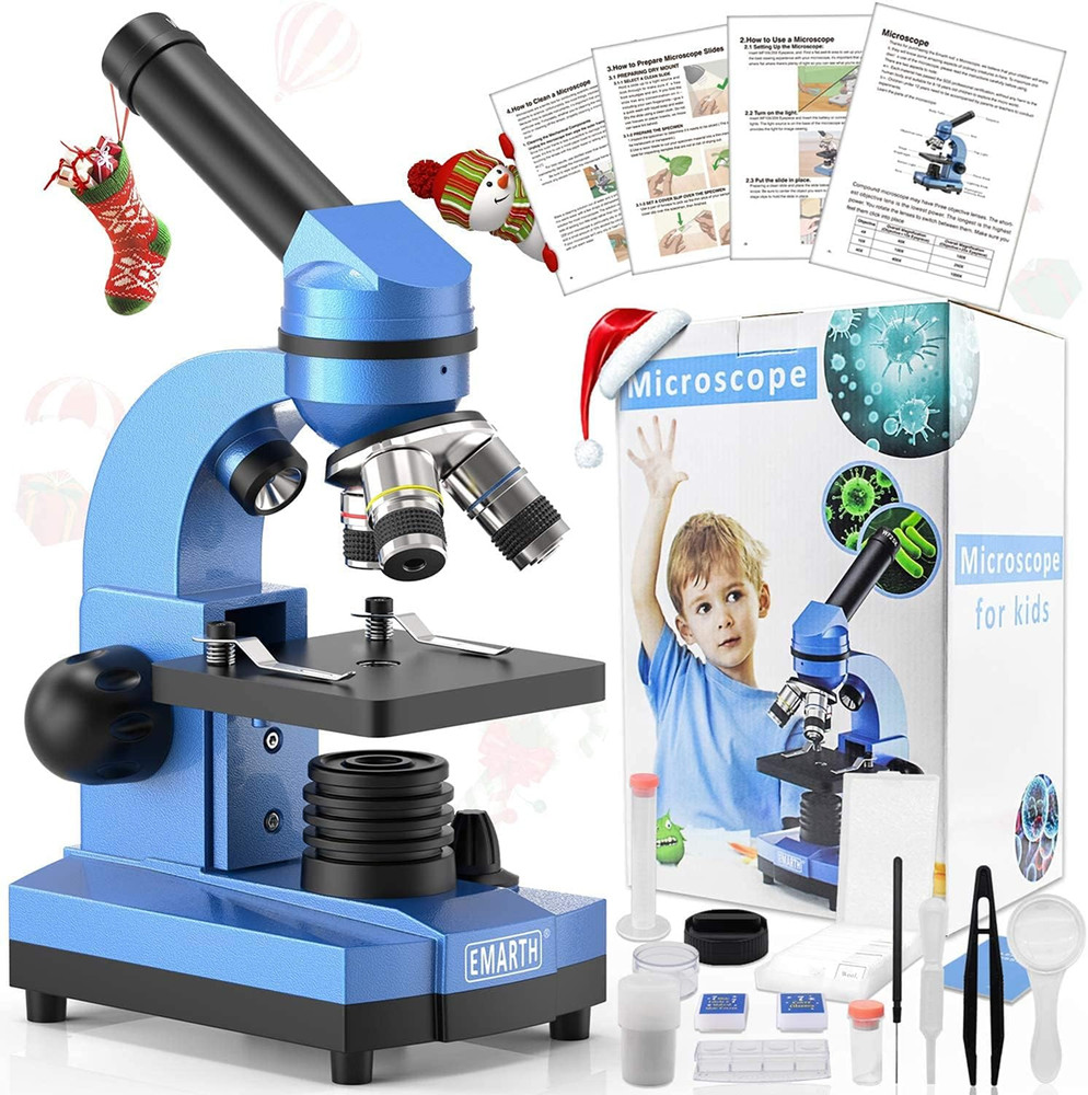 Microscope for Kids Beginners Children Student, 40X- 1000X Compound Microscopes
