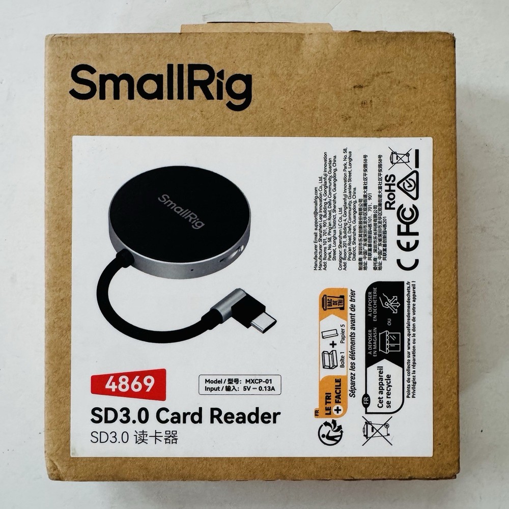 SmallRig SD3.0 Memory Card Reader, Dual Card Slots 4869