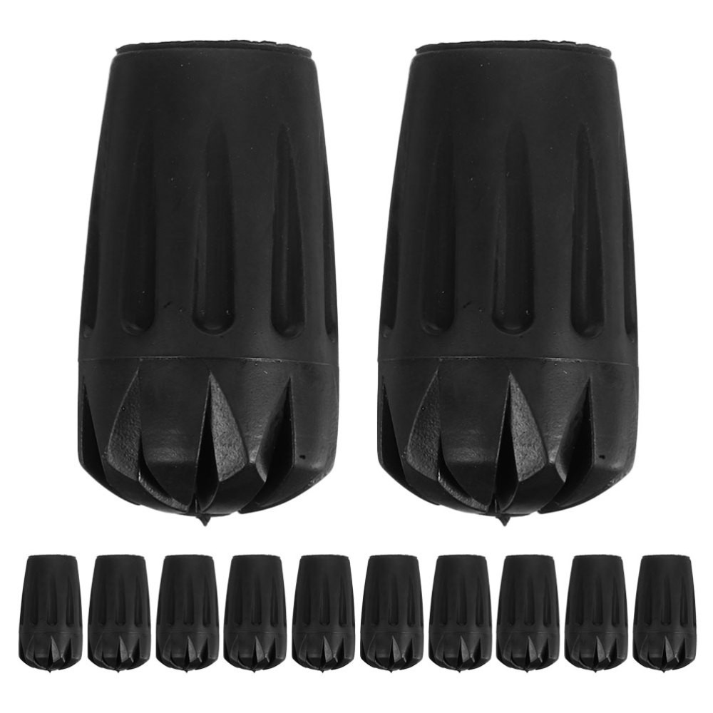 12 Pcs Hiking Walking Stick Tips Replacement Accessories for Sticks