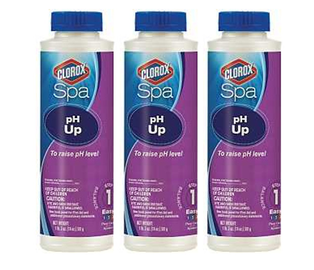 Clorox 10018CSP pH Up, Granular, White, 18 oz ~ 3 Pack