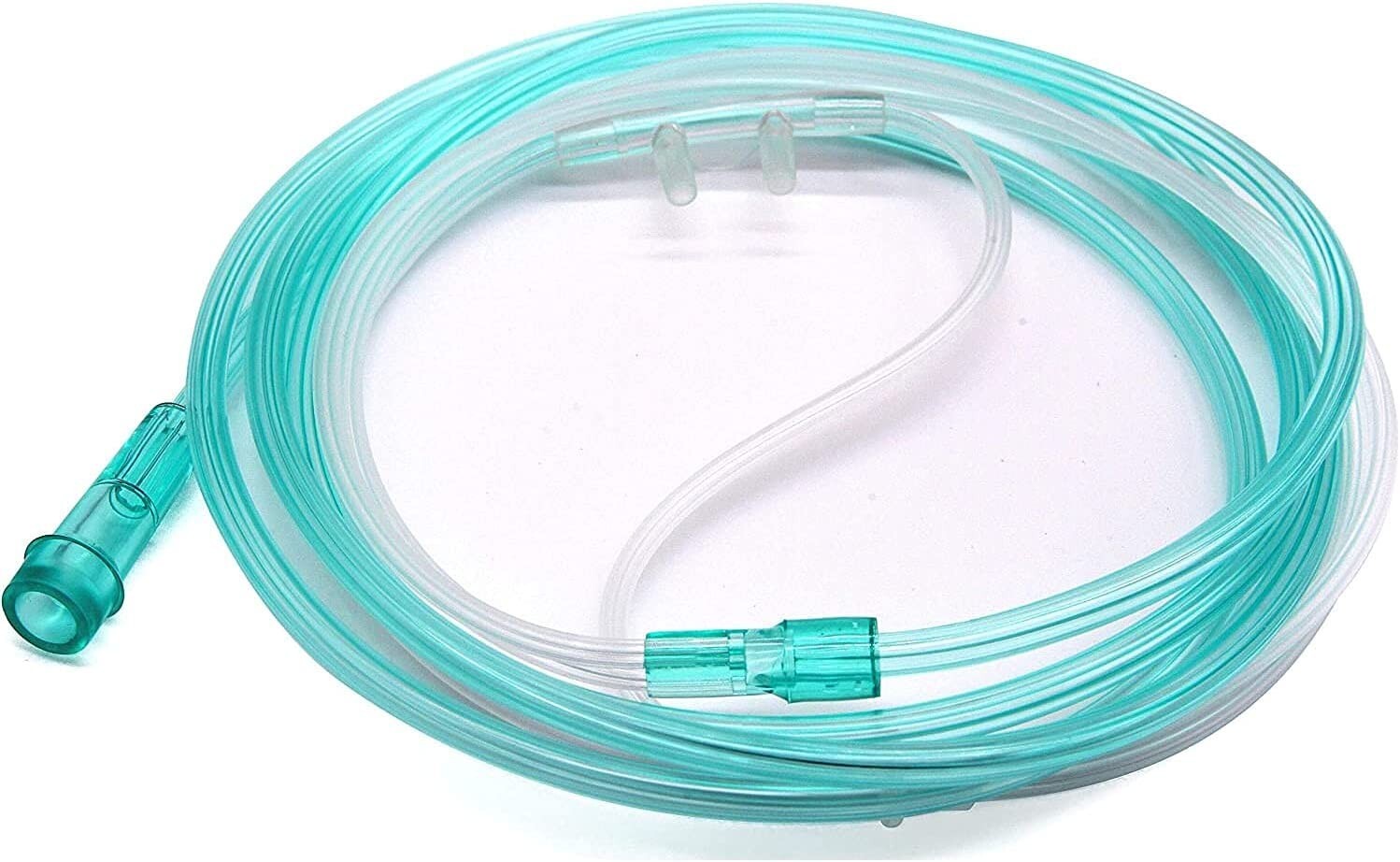 BOX OF 5 (FIVE) 7FT Adult Flexible Tip Soft Nasal Oxygen Cannulas Clear CANROS7