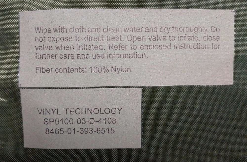 USGI Self-inflating Sleeping Pad OD Green NOS