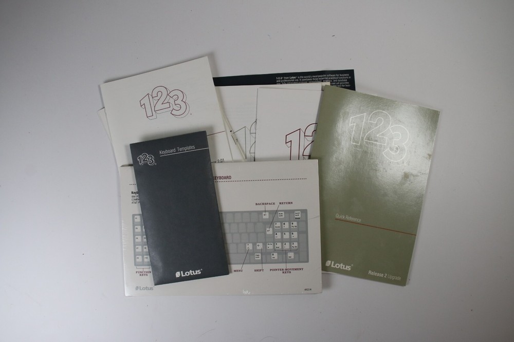 Lotus 123 software release 2 upgrade floppy disk