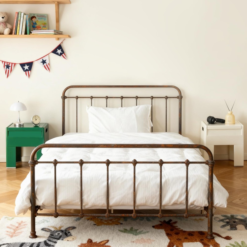 Nightstand Bedside with Storage Space, Multifunctional Colorful Plastic End T...