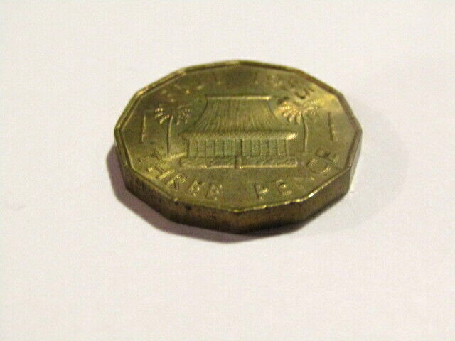 Fiji 1955 3 Pence threepence unc Coin