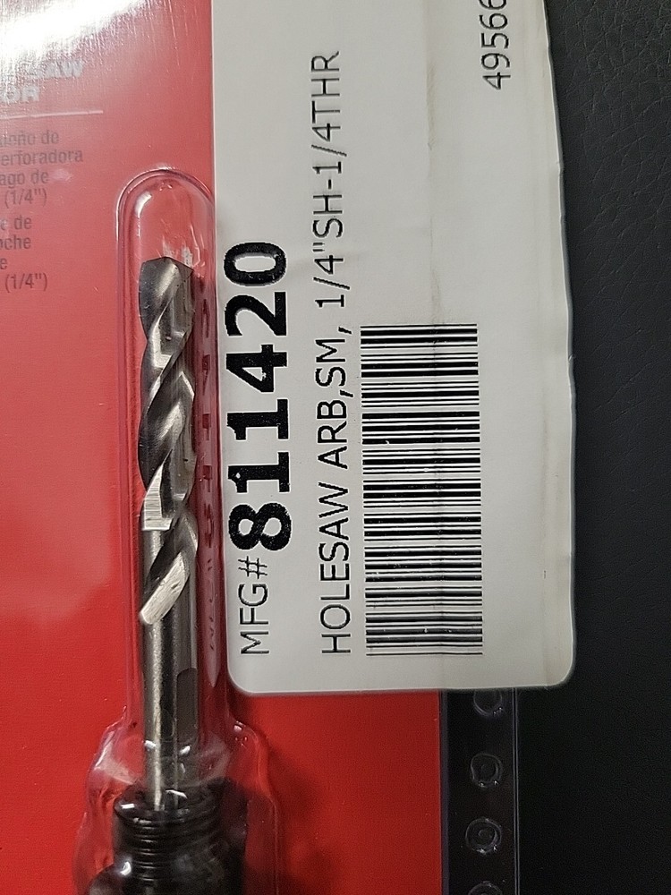 Milwaukee 49-56-6950 Small Thread Arbor, 1/4"