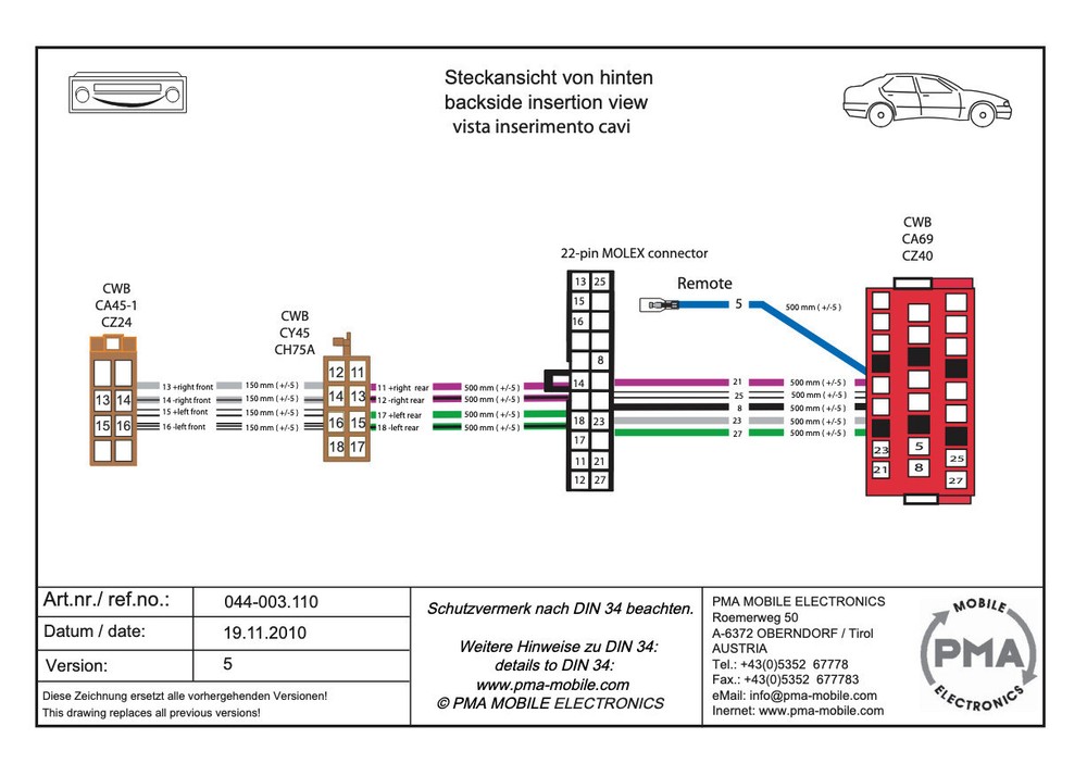 Active System Adapter for Audi A4 (Type B6 - 8E/8H) 2000 - Fully and Partially Active, Bose