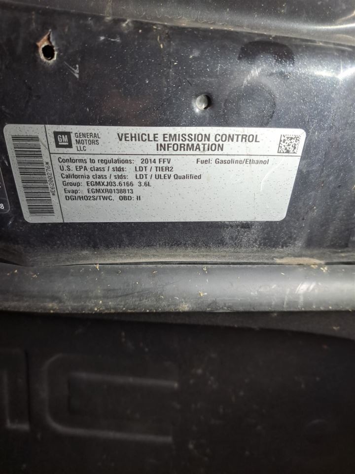 2014 Terrain Forward Collision Warning Sku#4342601