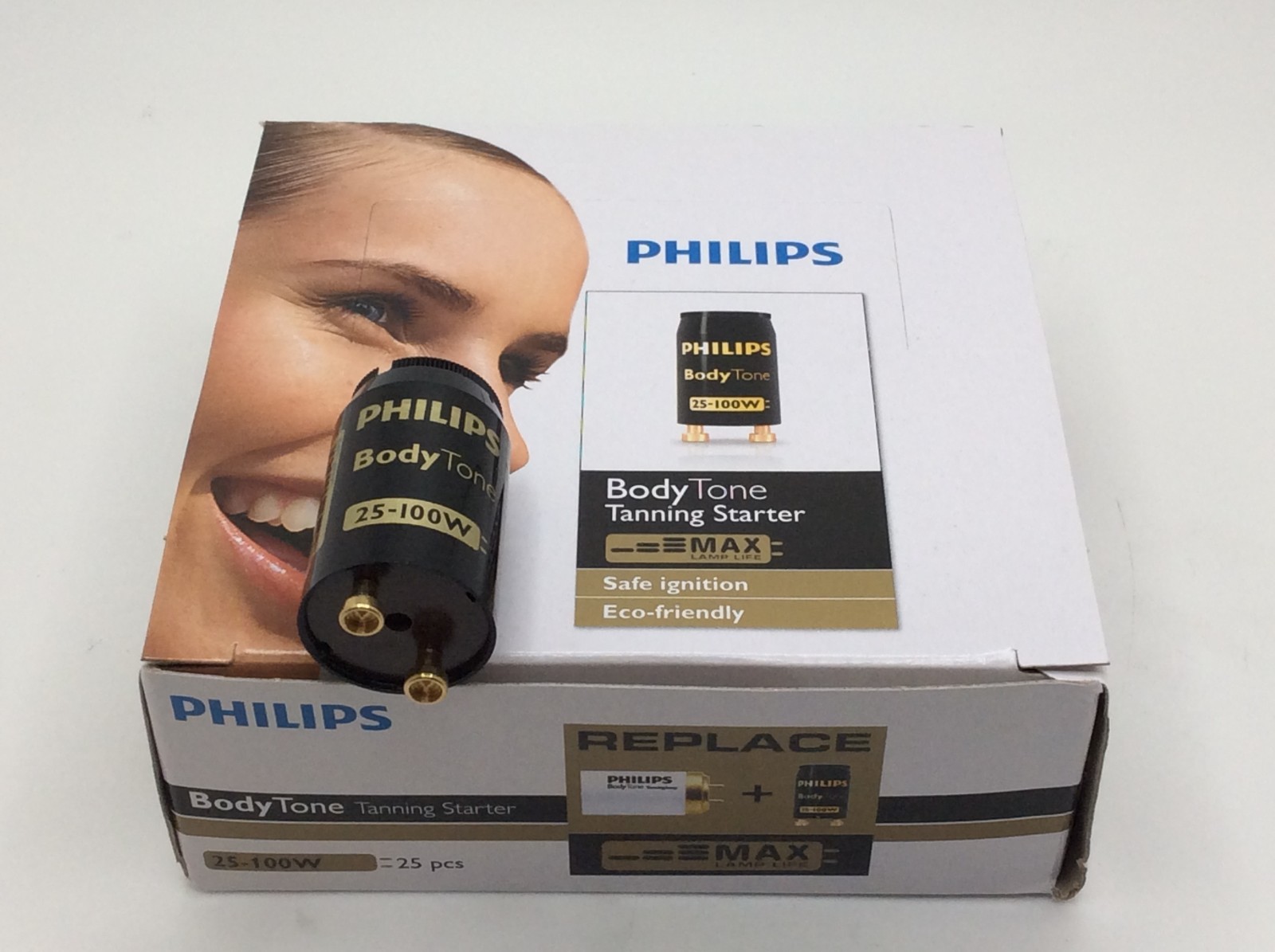 Philips BodyTone Tanning Bed Lamp Starter 25W-100W - Replaces K11, S12 Starter