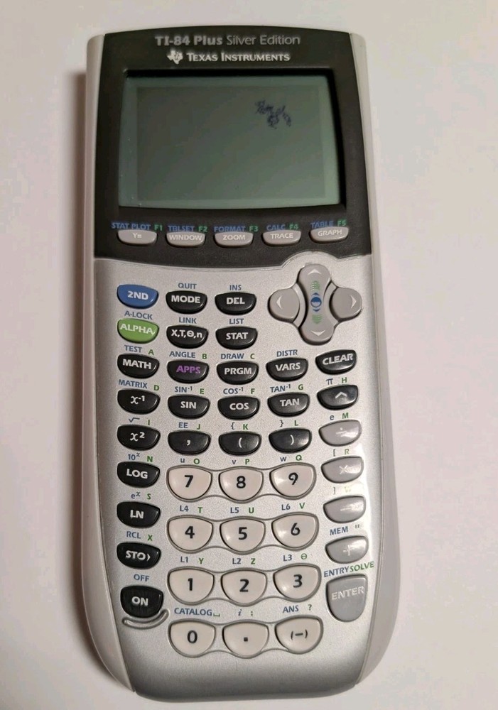 Texas Instruments TI-84 Plus Silver Edition Calculator Tested Read Description