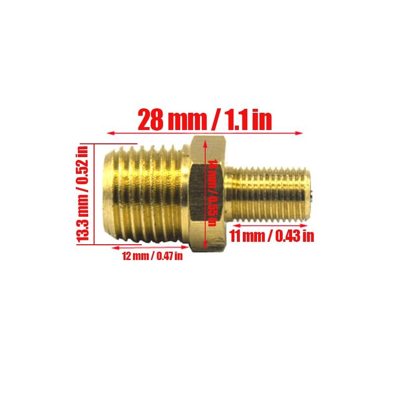Air Compressor Schrader Valve 1/4 NPT 2 Pack