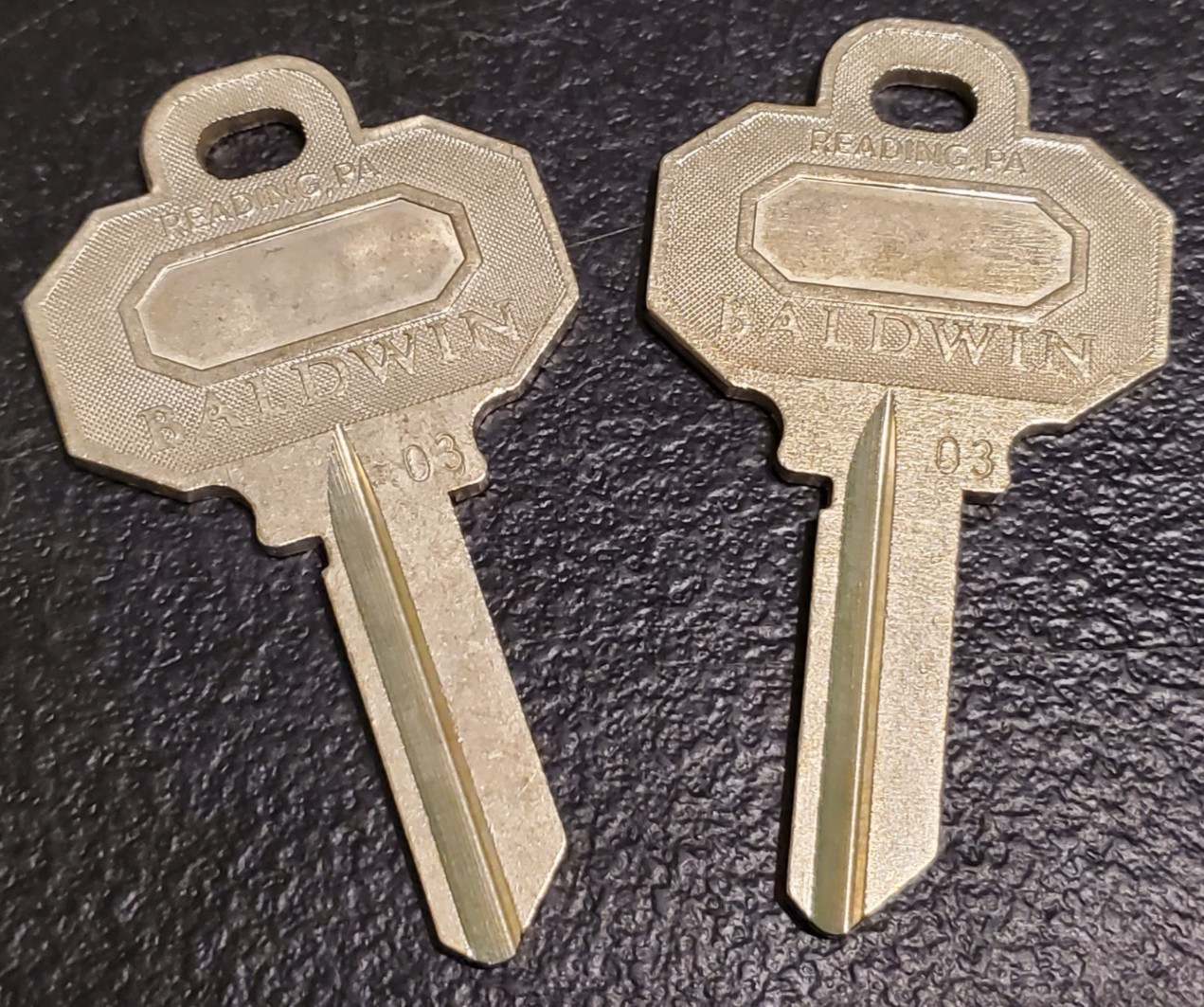 Baldwin Key Blanks - Stamped 03 - LOTS of (2) - QTY AVAILABLE - FREE SHIPPING!